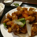 555飯店 - 酢豚定食。