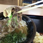 まるふくうどん - こんな肉です