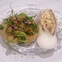 Grand rocher - Hors d'oeuvre　高知県産 大紋ハタと梶谷農園10種の野菜サラダ