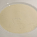 佛蘭西料理 銀座 誠 - 三浦農園の蕪とポロ葱のスープにホタテ貝を添えて