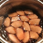 Michino Eki Imari Furusato Mura - 新高梨で梨の赤ワインコンポートを作りました