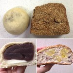 とらやベーカリー - こしあんとクリームチーズ 180円(税込)
      栗と大納言 290円(税込)