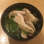 饗 くろ喜 - 松茸と鴨のつけそば つけ汁（饗 くろ㐂）※季節の限定 2017.10