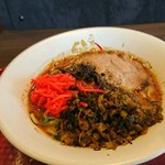 秋葉原拉麺劇場　らーめん二男坊 - 黒ラーメン・無料高菜トッピング