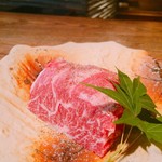 北新地 すがはら - ハラミステーキ