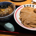 松戸中華そば 富田食堂 - 味玉濃厚つけ麺