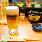 すし竹 - 生ビール