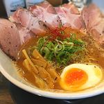 フカクサ製麺食堂 - 鶏白湯らーめん チャーシュー大盛り☆