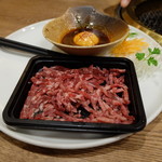 北海道の旬　焼肉たむら - ユッケ（１７５０円）