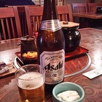 とんかつ わらしっ子 - 瓶ビール(中) 530円