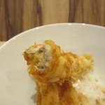 てんぷら 下村 - 穴子の揚がり