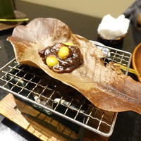 妙見石原荘 食菜石蔵 - 銀杏朴葉味噌焼き
