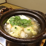 妙見石原荘 食菜石蔵 - 地鶏の水炊き