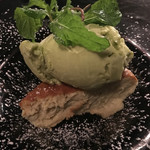 らんぷ亭 - セロリのアイスとセロリ＆ゴルゴンゾーラのスフレ