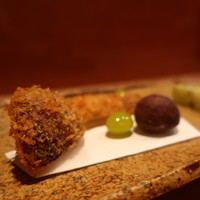 お料理 とみやま - 松茸フライアップ