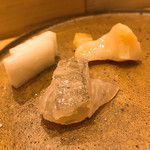 寿司処 しん - 平目・つぶ貝