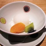 ガーデンレストラン 人形町 今半 - デザートのシャーベット