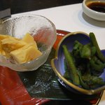 お通し（タケノコ、ヤマクラゲ）