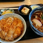 そば処はせ川 - カツ丼うどんセット1000円です❕