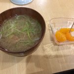 江戸金 ・金太郎鮨 - お椀とデザート