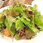 organ - 本日の魚介のフリットと茄子、トマト、葉野菜のサラダ