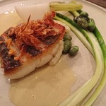 organ - 本日の鮮魚のポワレ スモークしたムール貝のソース