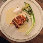 organ - 本日の鮮魚のポワレ スモークしたムール貝のソース