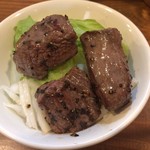 もみじ亭 - 鹿肉ミニステーキ