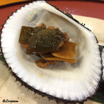 千松しま - 赤貝の肝､昆布、生姜