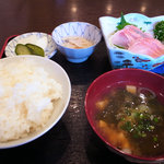 岩城屋 - 金目の刺身定食