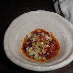 角切りレバ刺し