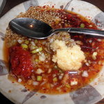 西中洲 楽久虎 - ホルモン専用の自家製だれ