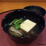 千松しま - 牡蠣と自家製の牡蠣豆腐の吸物