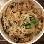 すき家 - きのことアスパラ牛丼（並盛） ¥490