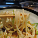 明道町中国菜 一星 - 担々麺　麺アップ