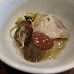 東京首家 山海楼 - 鶏の血を混ぜたソーセージと発酵白菜