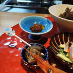 明道町中国菜 一星 - 紹興酒漬けいくら、バイ貝