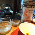 明道町中国菜 一星 - 熟成した日本酒”長珍”純米生　無濾過　播州 夢錦7-60％　平成2８BY醸造
      
      色はうっすら淡い黄色味を帯びています。
      