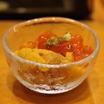 鮨 井上 - イクラとウニ 