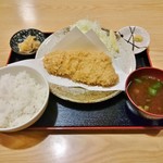 かつ正 - ランチ限定ロースかつ定食120ｇ 1,000円