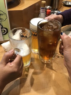 ばんじょう - ３人揃って、本日２度目の乾杯〜(^O^)／