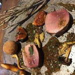 ル スプートニク - 猪肉、イチジク、イノシシのメンチカツ