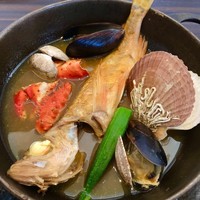 函館大沼 鶴雅リゾート エプイ - 魚介のマルセイユ鉄板仕立て