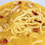 中華そば べんてん - 油そばにスープ②