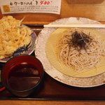 立ち食い　うどん　そば　味彩 - ざるそば、こしあり、冷凍麺の部類。