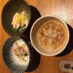 焼鳥 酉たけ - 突き出し3種　これで350円