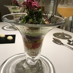 レストランエール - ランチ、野菜のパフェ。