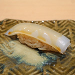 三谷 - 江戸前木更津産の墨烏賊　　Meursault 2014 Grand Vin de Bourgogne と共に