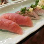 千代の追風 - 「続・特別サービス」の握り寿司