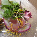 Bekk - 【前菜】（ハガツオの炙りのマリネ）